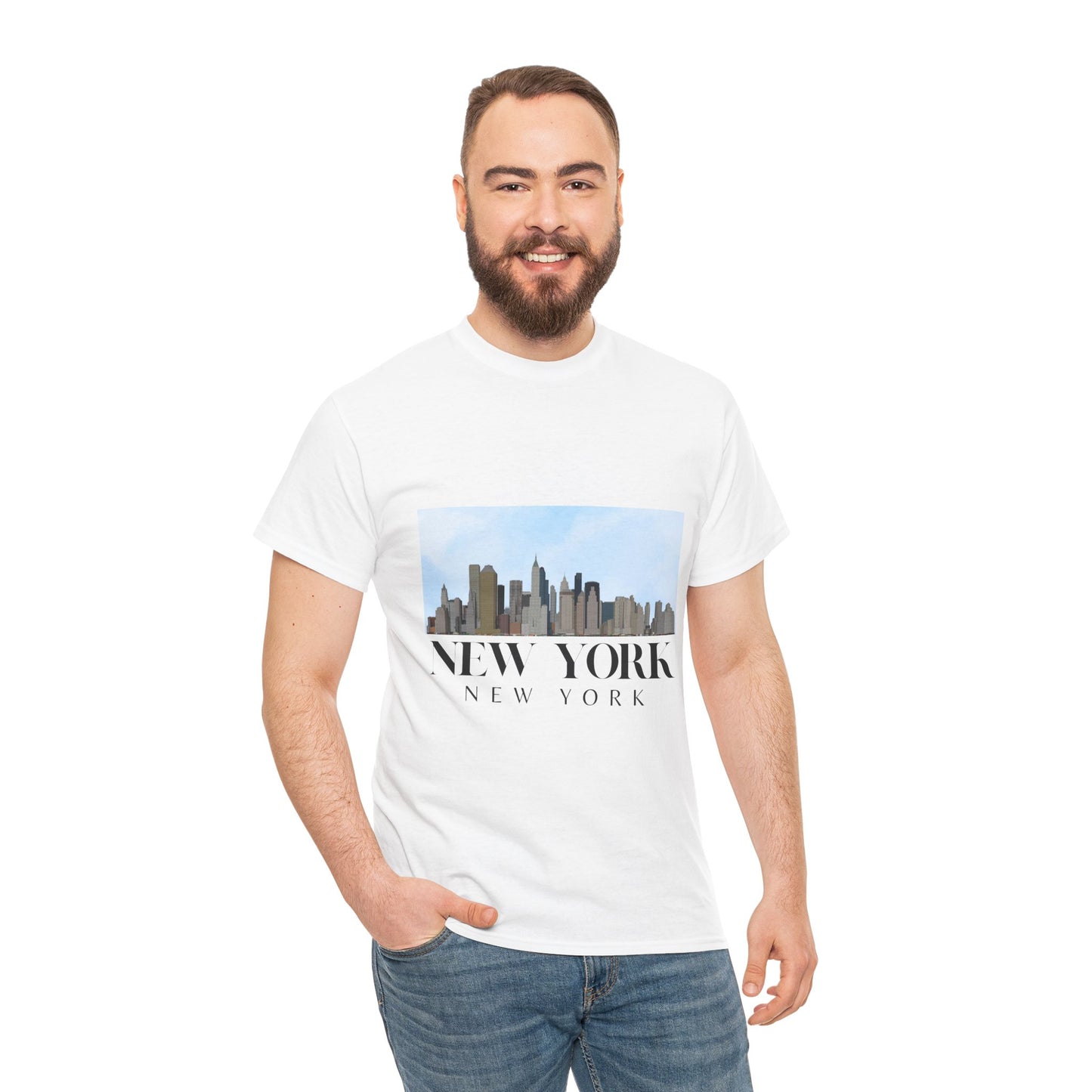 New York Unisex Heavy Cotton Tee