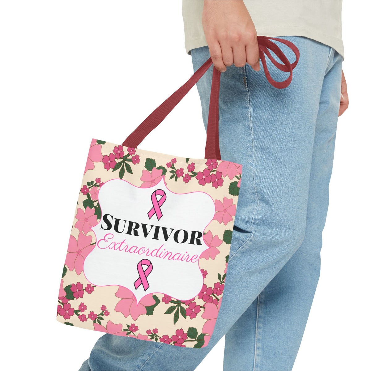 Survivor Extraordinaire - Breast Cancer Survivor Tote Bag