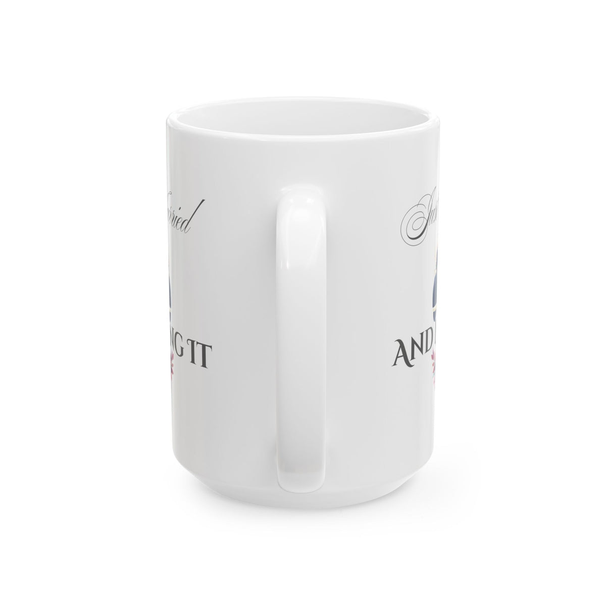 Just Married and Loving It - Romantic Wedding Coffee Mug