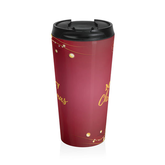 Merry Christmas Stainless Steel Travel Mug