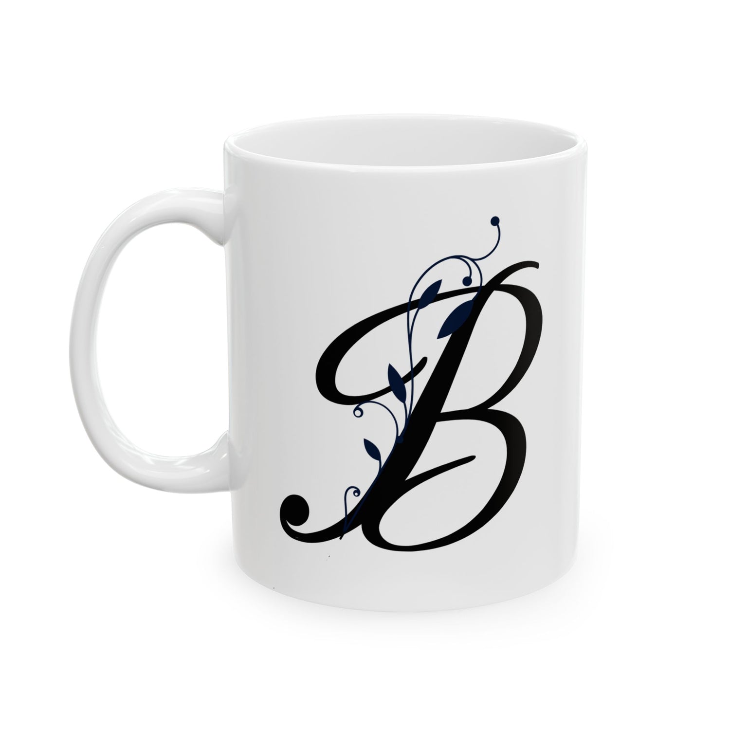 Letter "B" Decorative Monogram Design Coffee Mug
