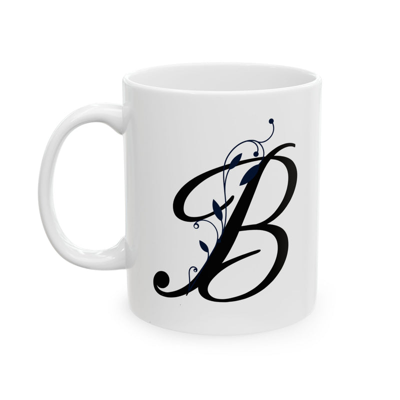 Letter "B" Decorative Monogram Design Coffee Mug