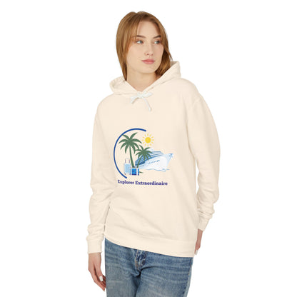 Explorer Extraordinaire Unisex Lightweight Hooded Sweatshirt