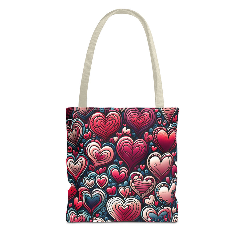 Decorative Heart Pattern - Romantic Tote Bag