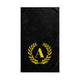 Elegant letter "A" Gold Laurel Monogram Hand Towel