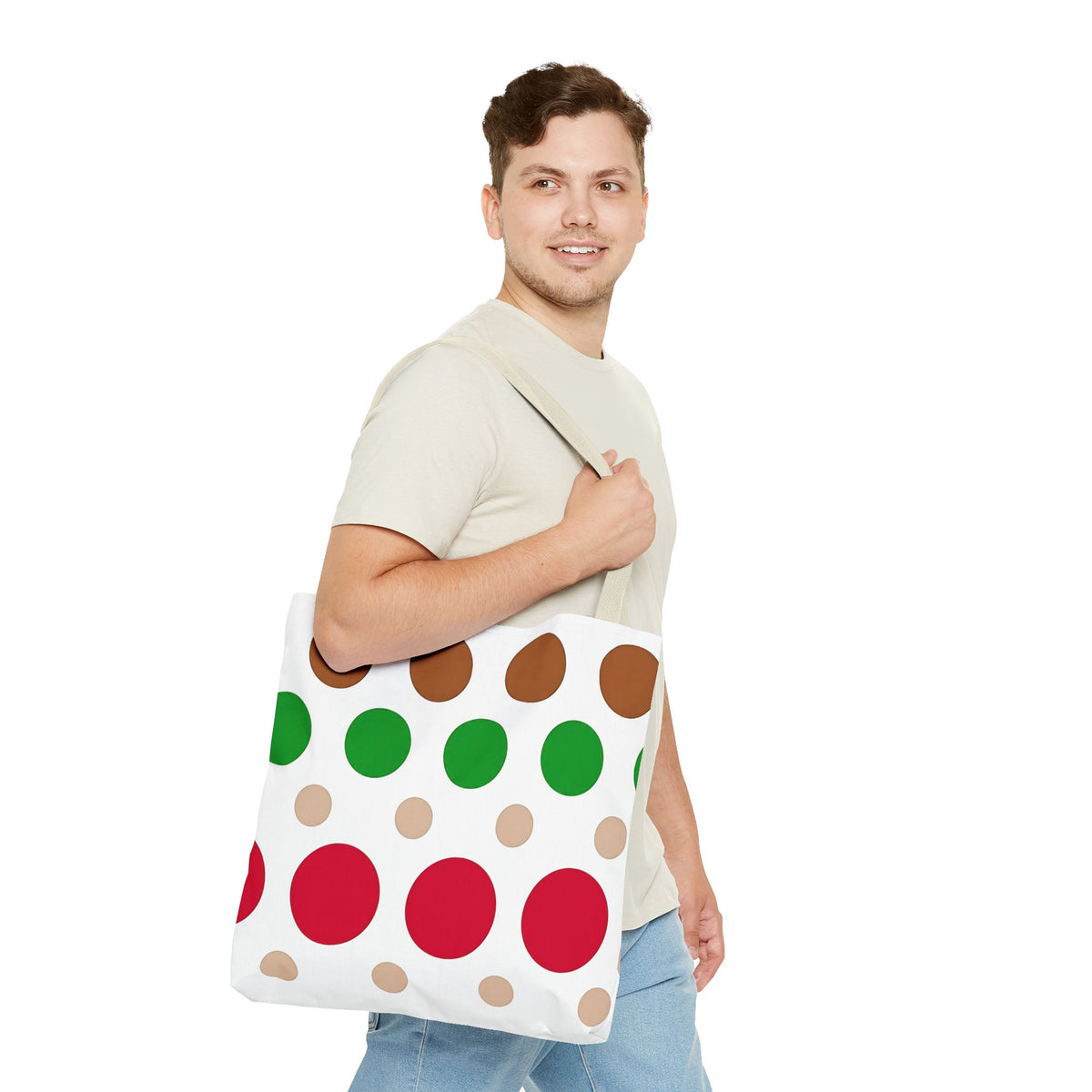 Colorful Polka Dot Tote Bag