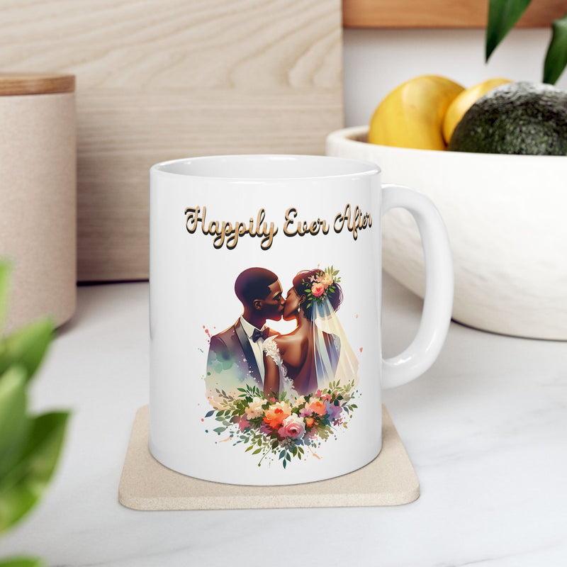 Happily Ever After - Romantic Wedding Coffee Mug
