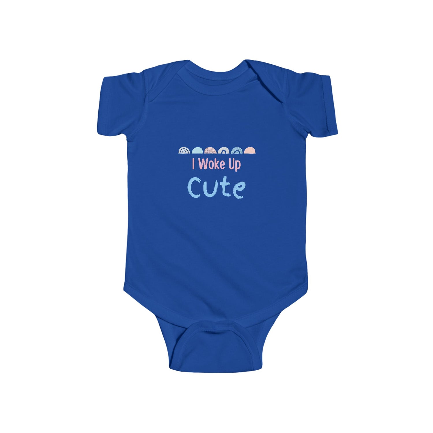 I Woke Up Cute Infant Fine Jersey Bodysuit