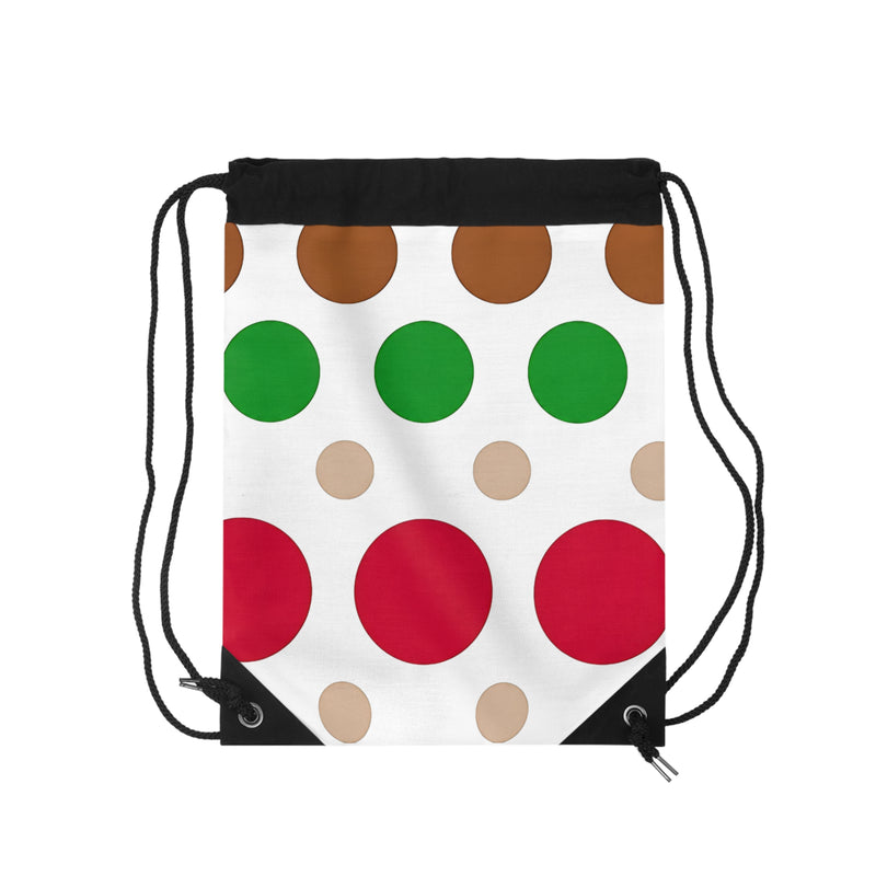 Colorful Polka Dot Drawstring Bag