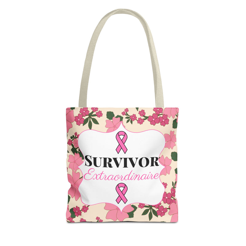 Survivor Extraordinaire - Breast Cancer Survivor Tote Bag