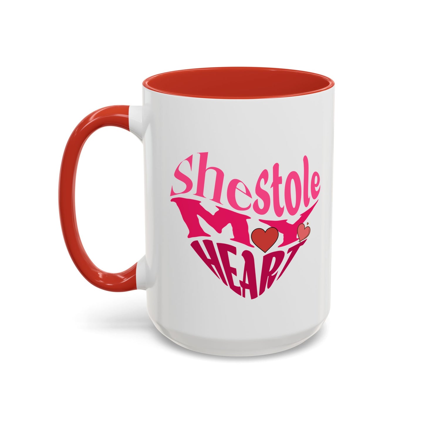 She Stole My Heart - Romantic Accent Coffee Mug (11, 15oz)