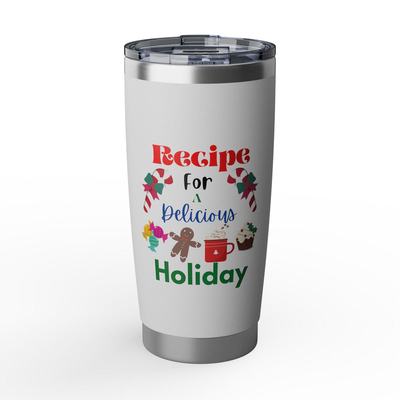 Recipe for a Delicious Holiday Tumbler 20oz - Christmas Baking Gift