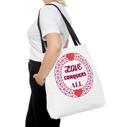 "Love Conquers All" Tote Bag