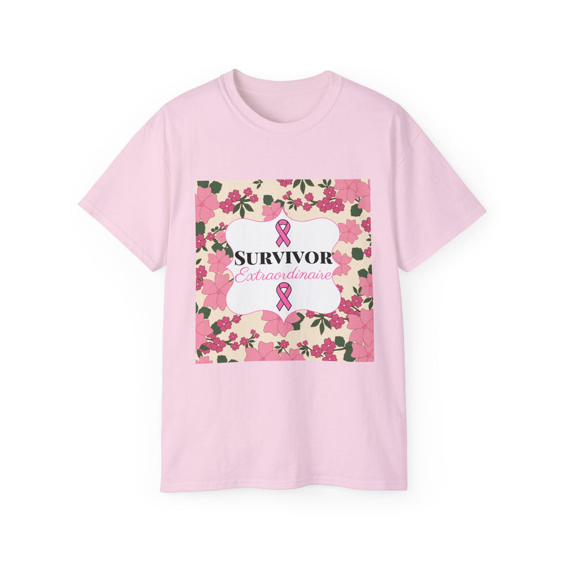 Survivor Extraordinaire -  Breast Cancer Survivor Ultra Cotton T-Shirt