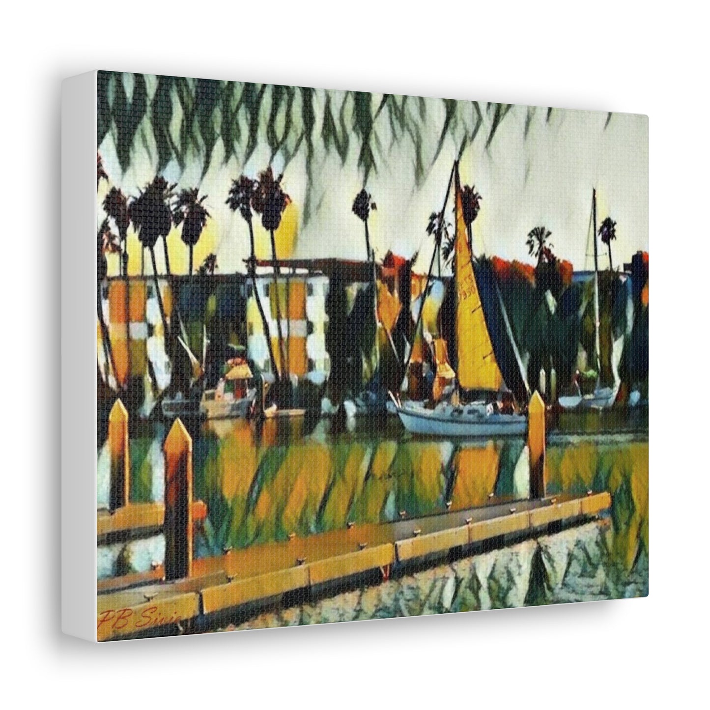 "Boat Mirage" Canvas Gallery Wrap