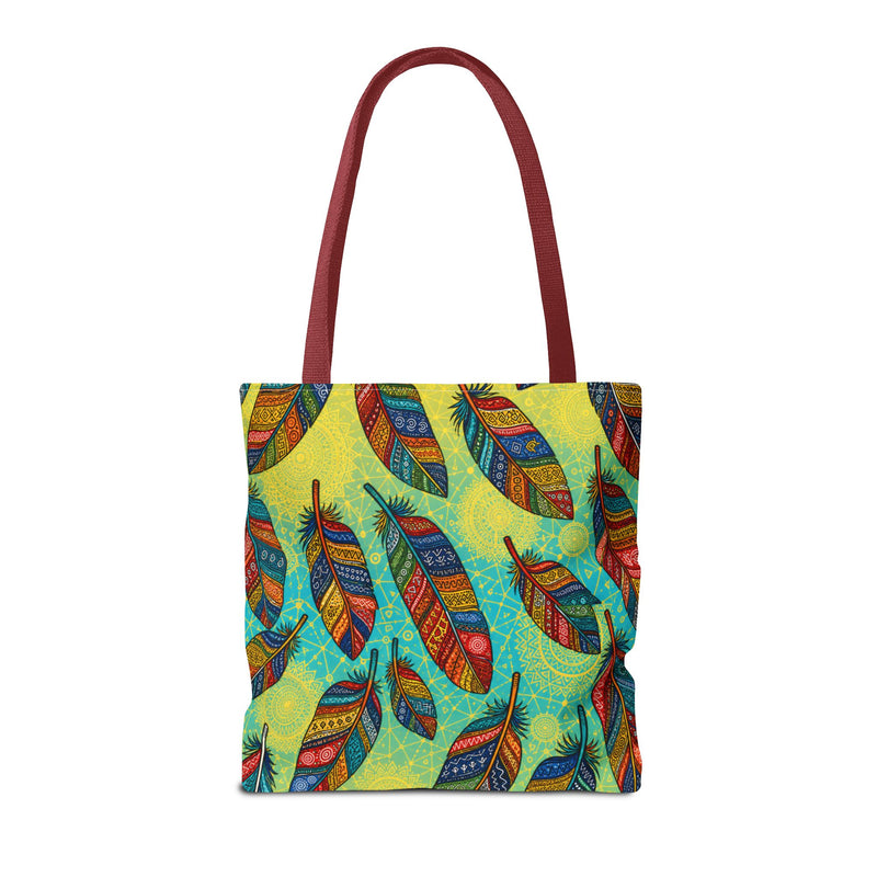Boho Feathers Tote Bag (AOP)