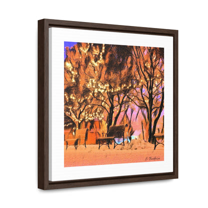 Snowy Winter Scene Gallery Wrap Canvas