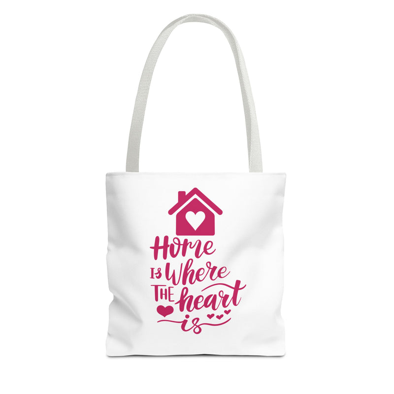 Home Is Where The Heart Is Tote Bag - Housewarming Gift for New Home