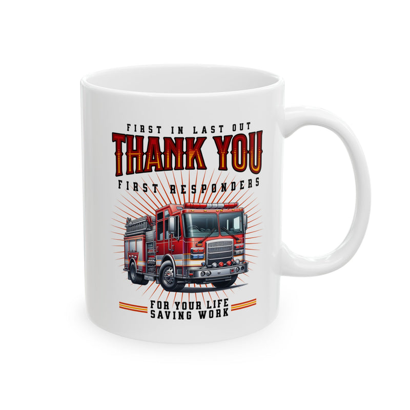 Thank You First Responders Coffee Mug