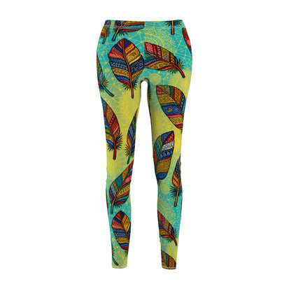 Boho Feathers Women's Casual Leggings (AOP)