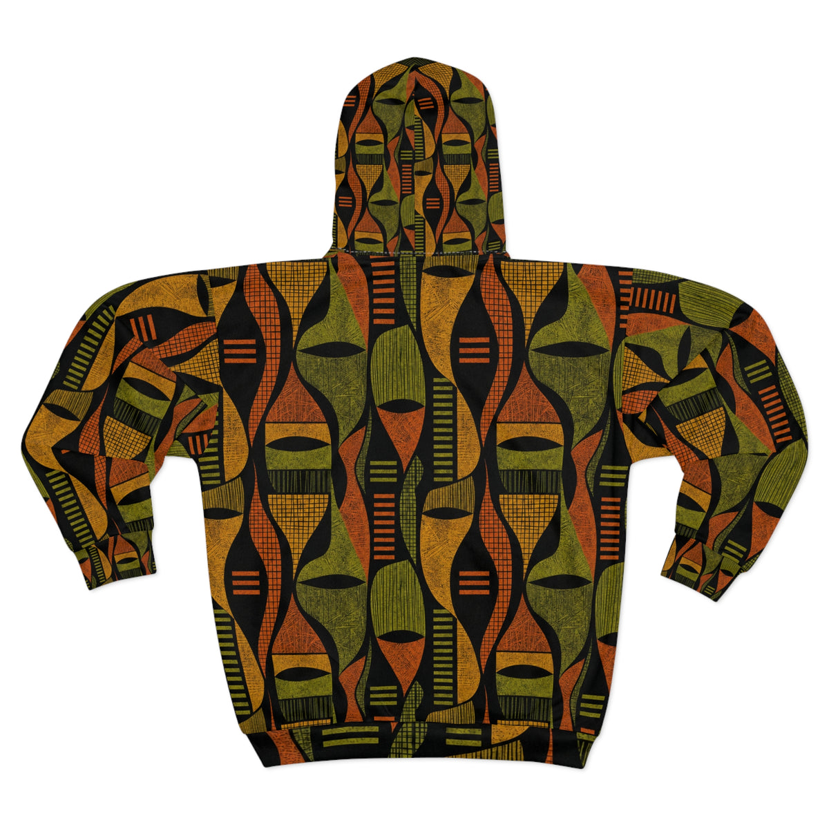 Abstract Shapes Unisex Zip Hoodie (AOP)