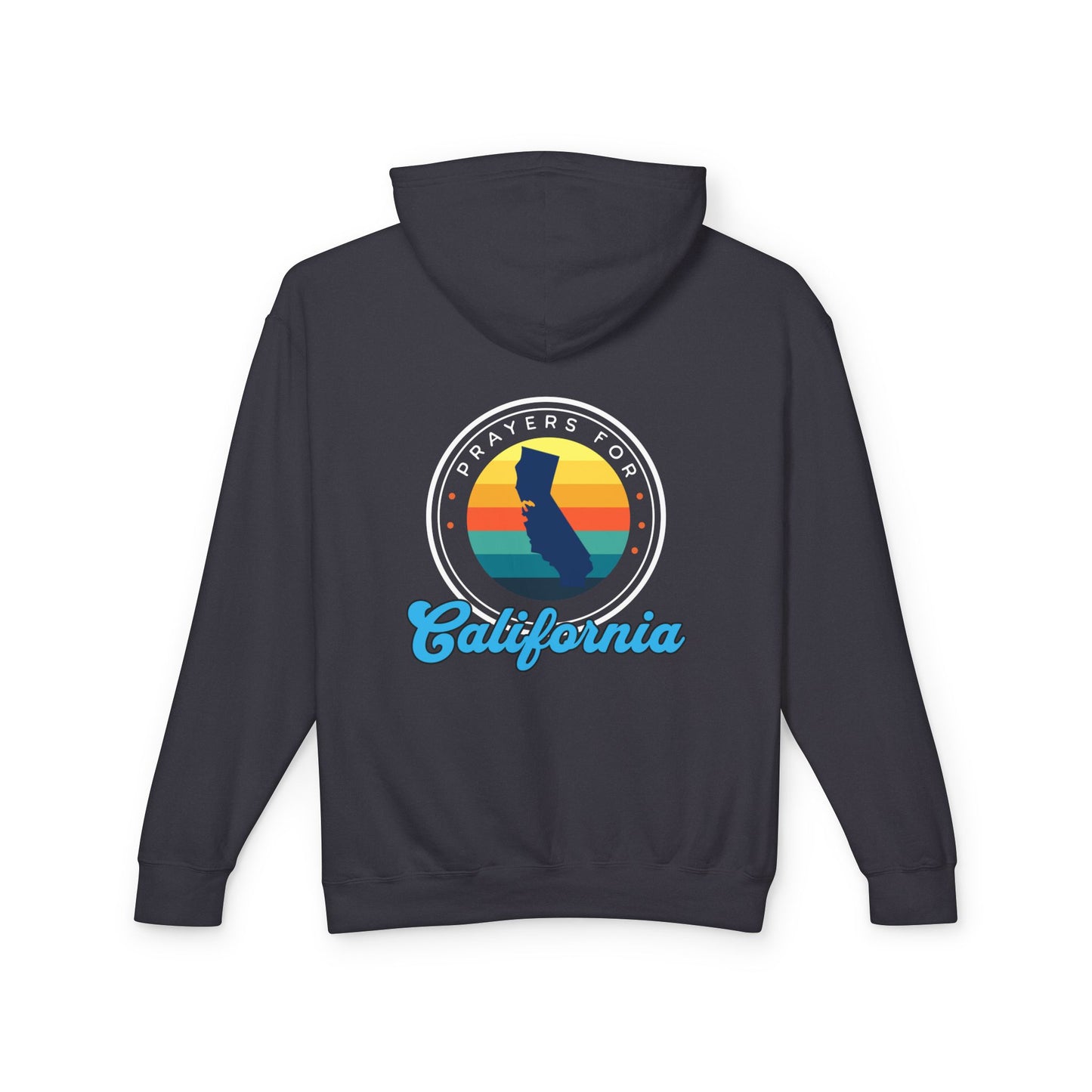 Prayers for California Unisex Lightweight Hooded Sweatshirt