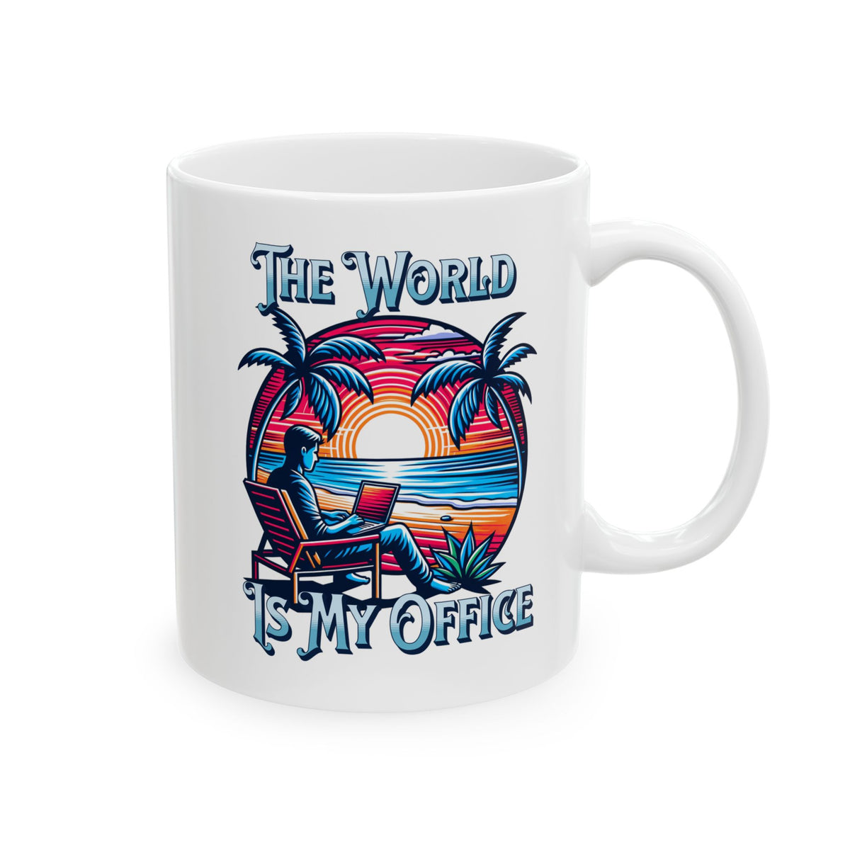 The World Is My Office Coffee Mug