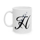 Letter "H" Decorative Monogram Design Coffee Mug