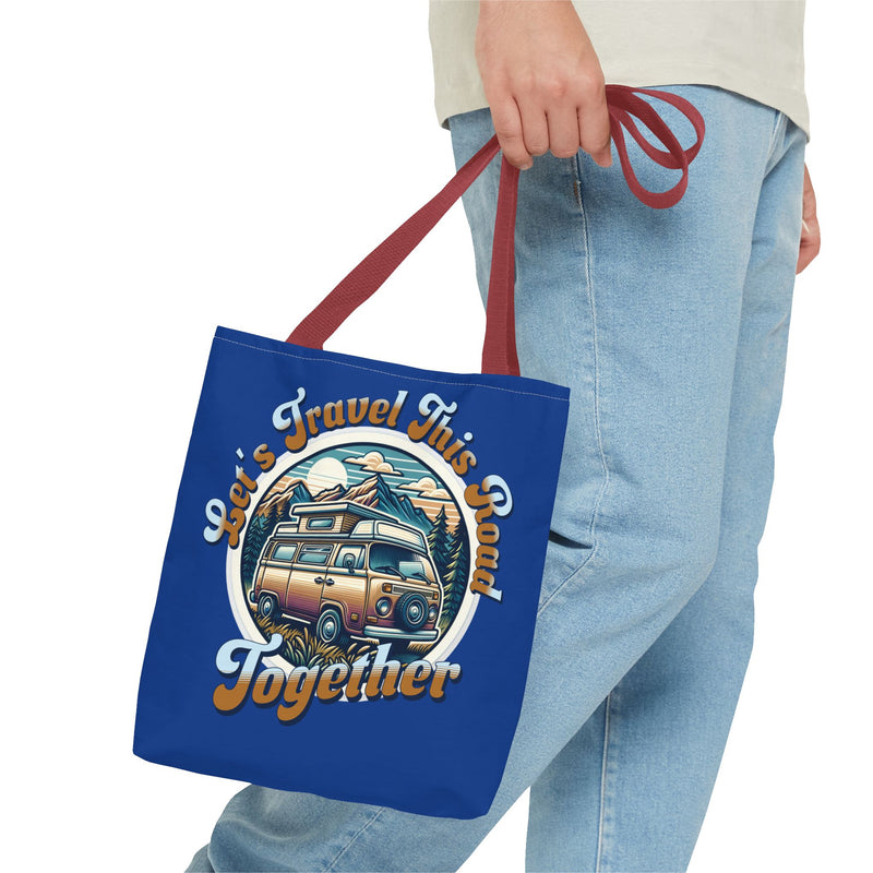 Let's Travel This Road Together - Romantic Tote Bag