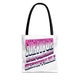 Survivor; Unbreakable, Unstoppable - Breast Cancer Survivor Tote Bag