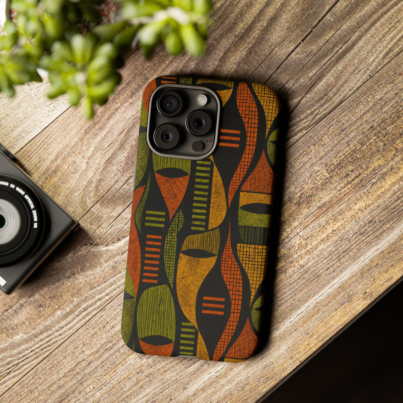 Geometric African-Inspired Tough Phone Case