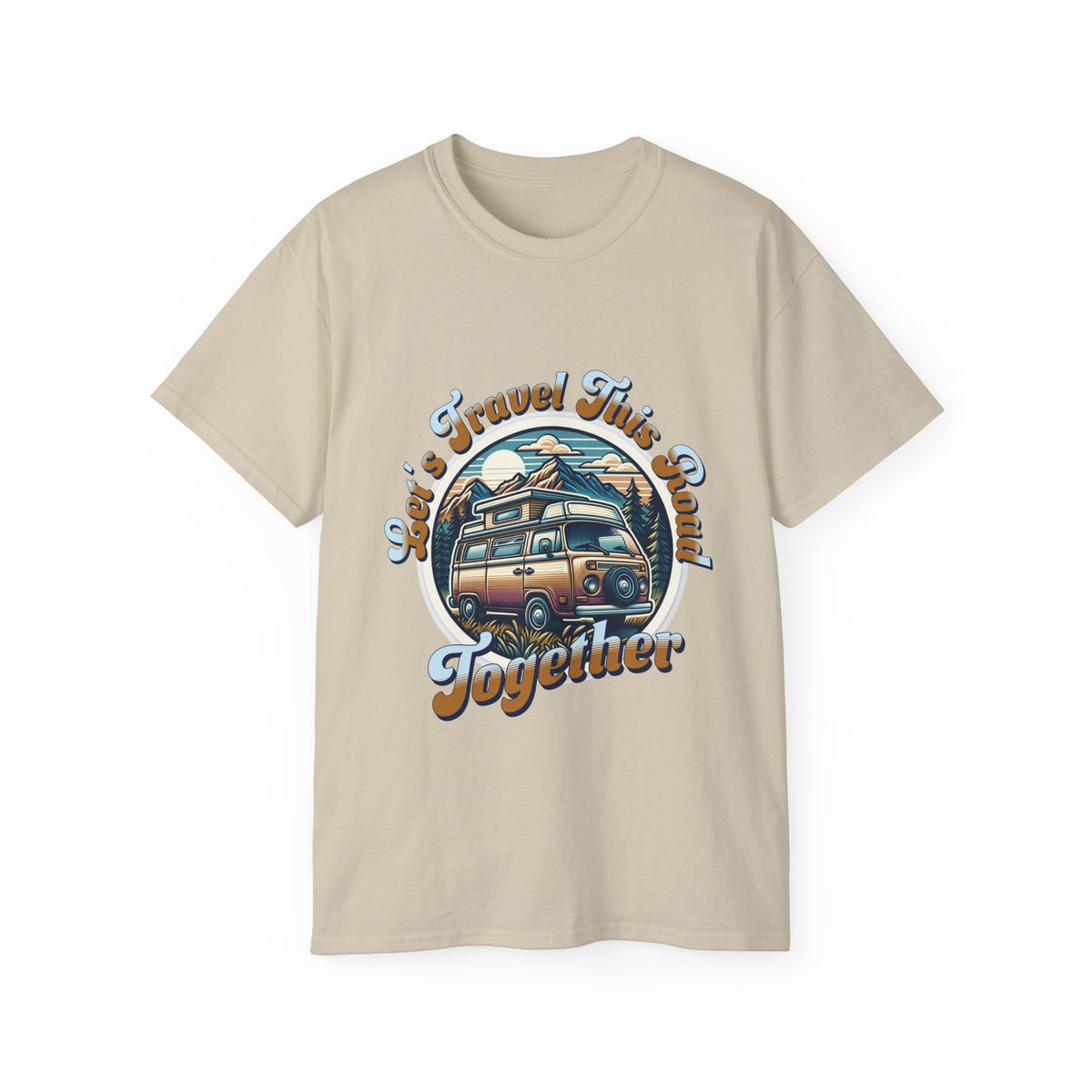 Let's Travel This Road Together T-Shirt - Romantic Unisex Ultra Cotton Tee