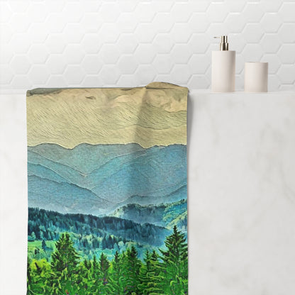 Forest Landscape Premium Towel