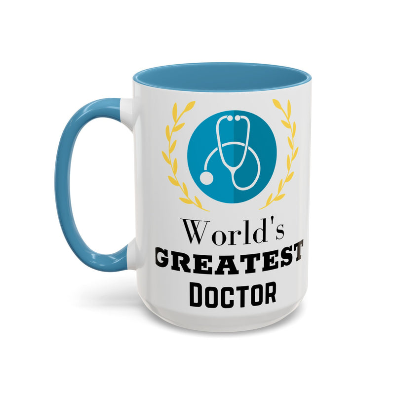 World's Greatest Doctor Accent Coffee Mug - Doctor Gift
