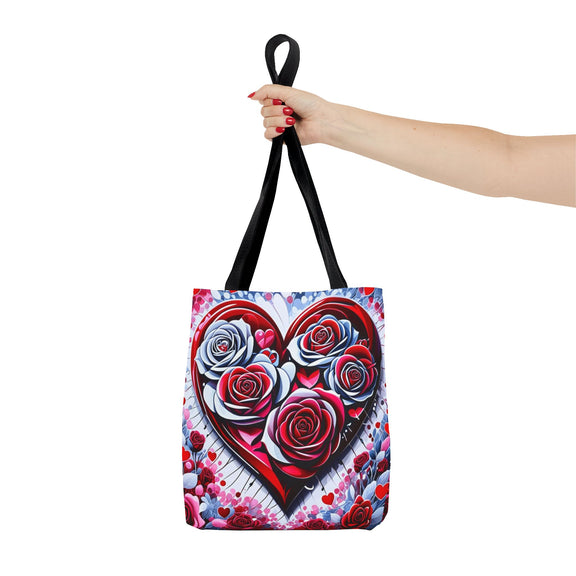 Rose Heart Tote Bag