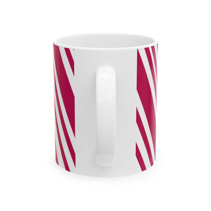 Holiday Candy Cane Ceramic Mug, (11oz, 15oz)