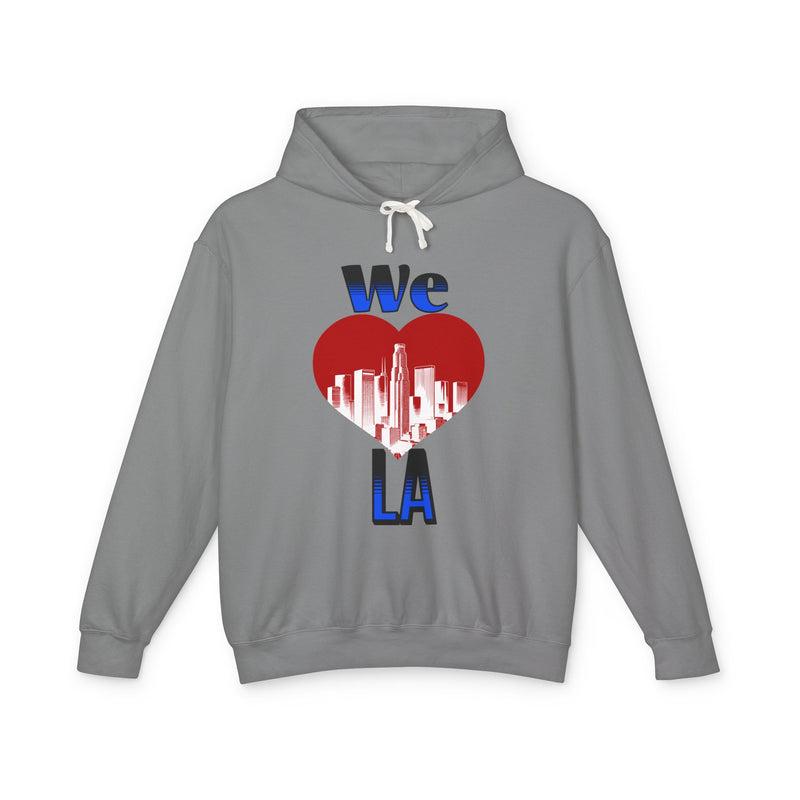 We Love LA Unisex Lightweight Hooded Sweatshirt