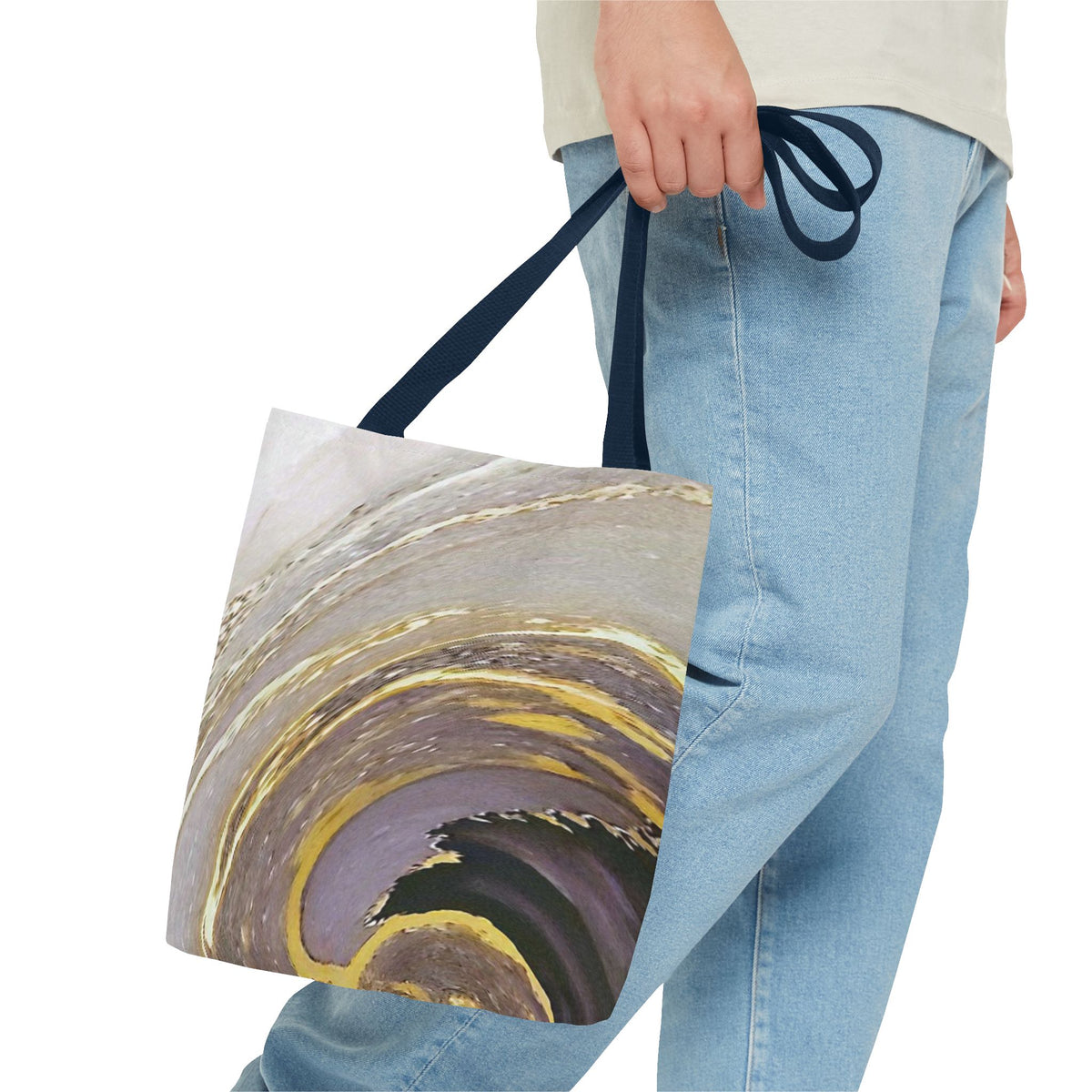 Marble Swirl Tote Bag (AOP)