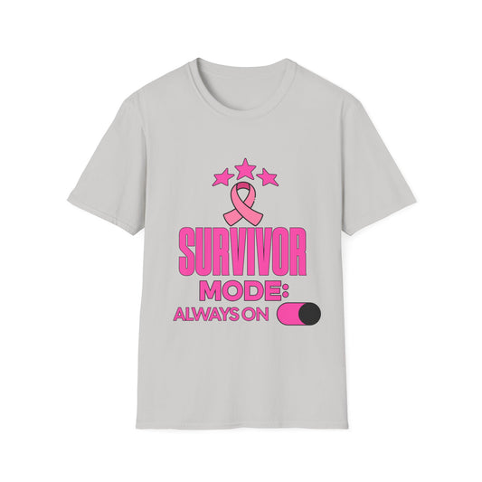Survivor Mode: Always On -  Breast Cancer Survivor Ultra Cotton T-Shirt