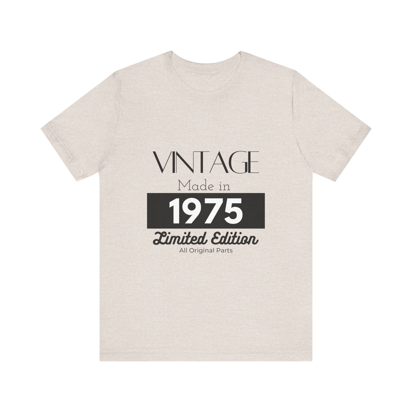 Personalized Custom Year "Vintage Limited Edition" Birthday Unisex Jersey Short Sleeve Tee