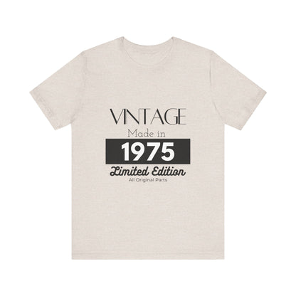 Personalized Custom Year "Vintage Limited Edition" Birthday Unisex Jersey Short Sleeve Tee