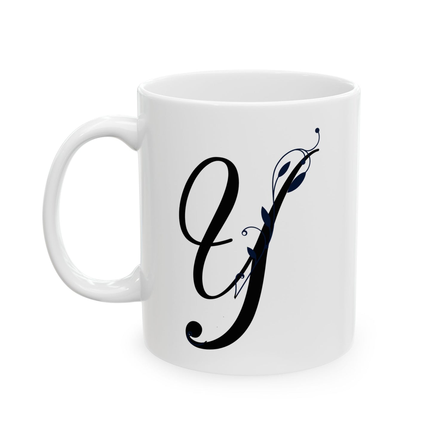 Letter "Y" Decorative Monogram Design Coffee Mug