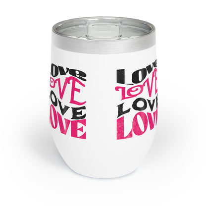 Love Typography Tumbler