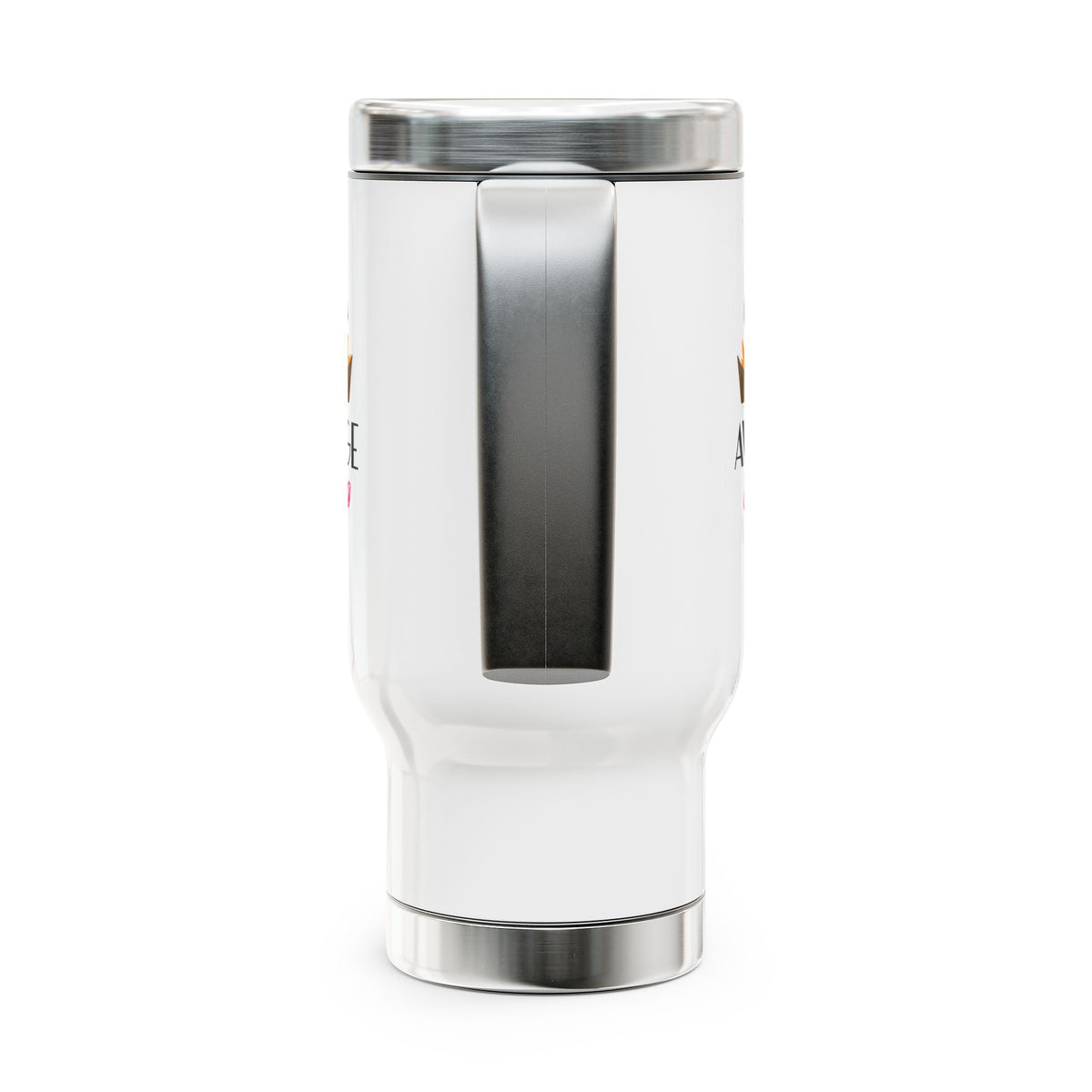 Nacho Average Valentine- Stainless Steel Travel Mug with Handle, 14oz