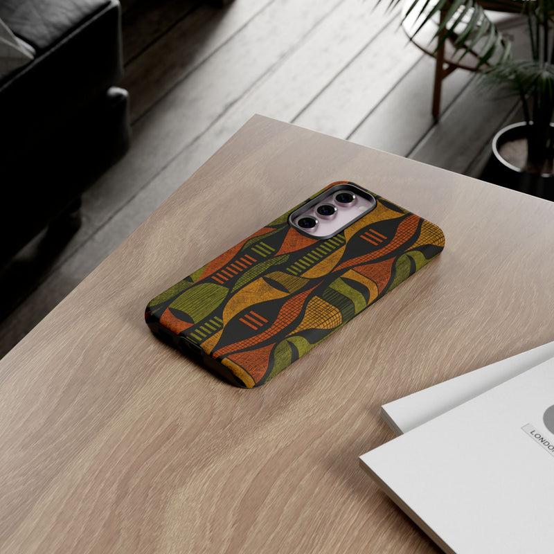 Geometric African-Inspired Tough Phone Case