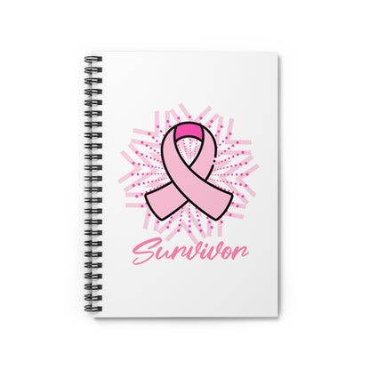 Breast Cancer Survivor Notebook — Pink Ribbon Awareness Journal