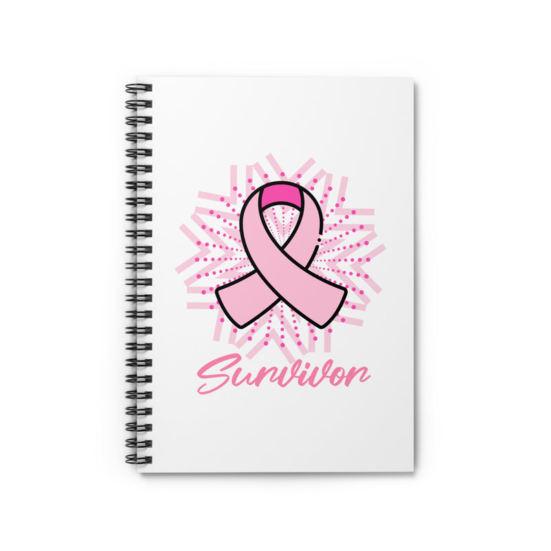 Breast Cancer Survivor Notebook — Pink Ribbon Awareness Journal