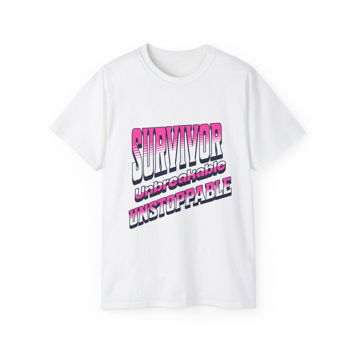 Survivor; Unbreakable, Unstoppable - Breast Cancer Survivor Ultra Cotton T-Shirt