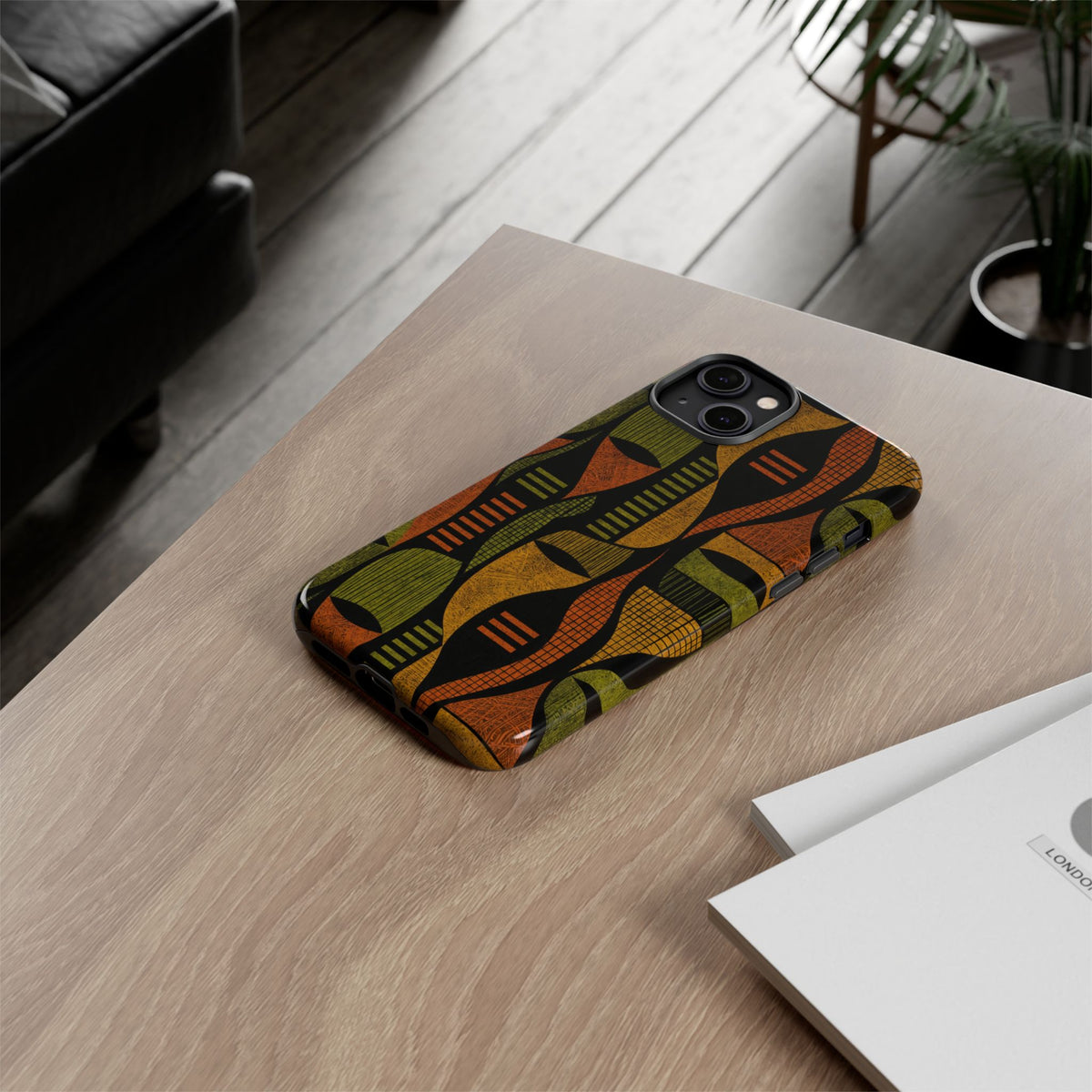 Geometric African-Inspired Tough Phone Case