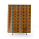 Kente Pattern Shower Curtain — Vibrant African-Inspired Bath Decor